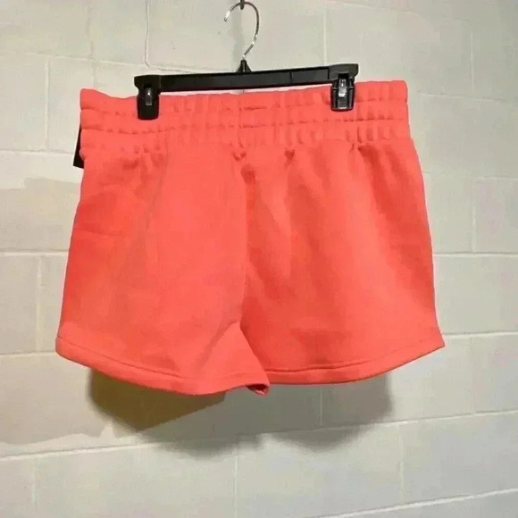 Under Armour Women's Icon Fleece Boxer Short LARGE Coral Loose Fit Athleisure - Picture 10 of 10
